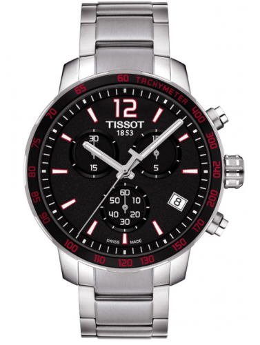 Tissot Quickster Chronograph Stainless Steel / Black / Bracelet